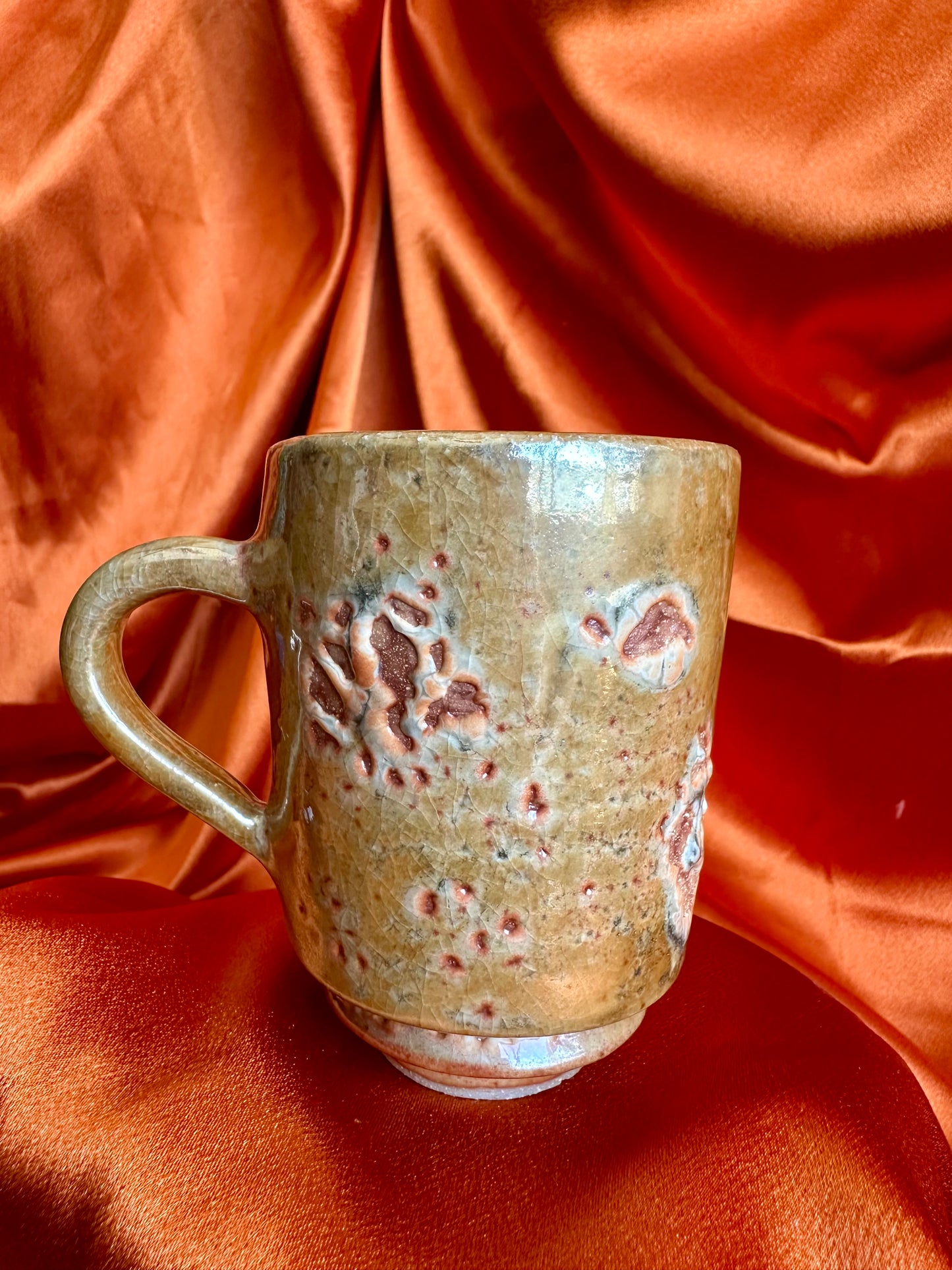 Angled Shino Mug